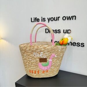 LOEWE 26x22x27cm straw bag